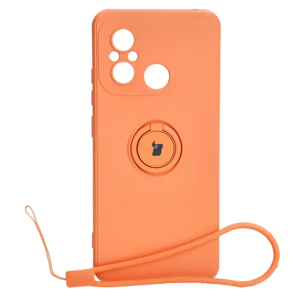 Bizon Case Silicone Ring Sq Xiaomi Redmi 12C orange