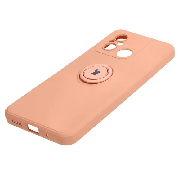 Bizon Case Silicone Ring Sq Xiaomi Redmi 12C light pink