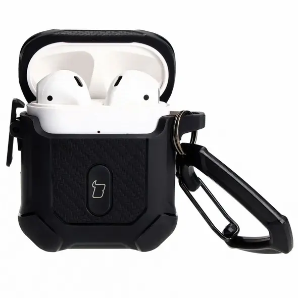 Bizon Case Headphone Armor Apple Airpods 1/2 black