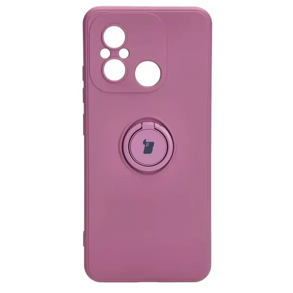 Bizon Case Silicone Ring Sq Xiaomi Redmi 12C dark purple