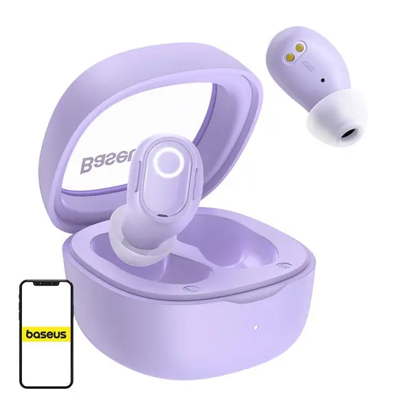 Baseus Bowie WM02 OS wireless headphones TWS Bluetooth 5.3 purple