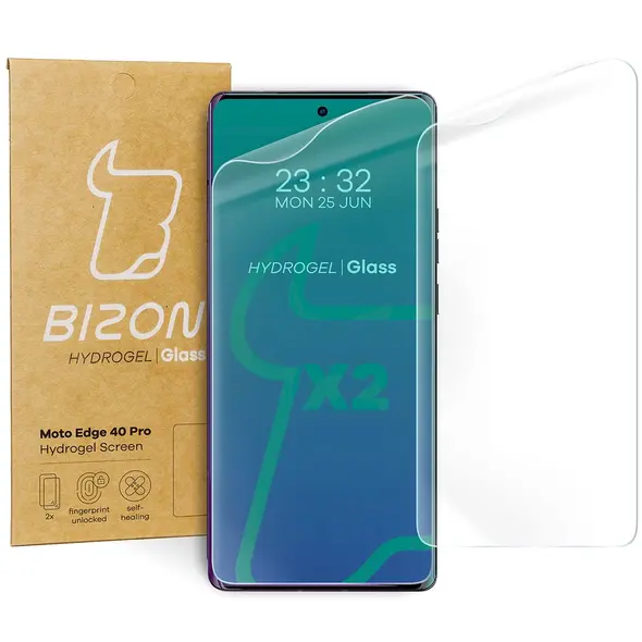 Bizon Glass Hydrogel Moto Edge 40 Pro [2 PACK]