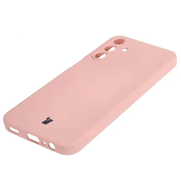 Bizon Case Silicone Sq Samsung Galaxy A15 4G/5G light pink