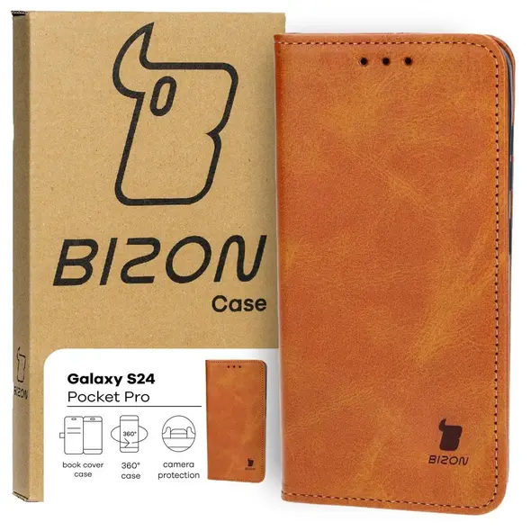 Bizon Case Pocket Pro Samsung Galaxy S24 brown