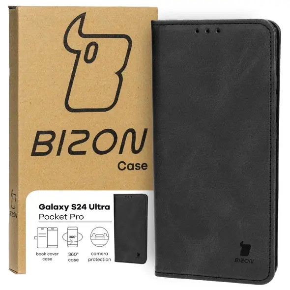 Bizon Case Pocket Pro Samsung Galaxy S24 Ultra black