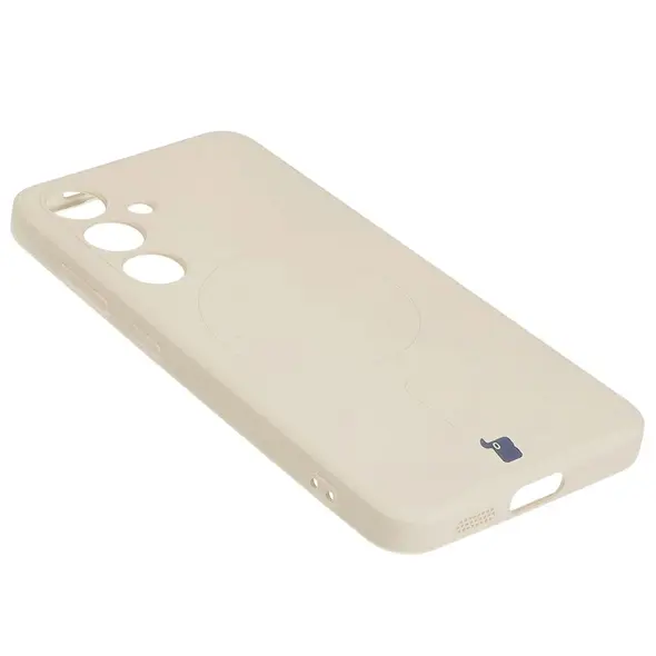 Bizon Case Silicone Magnetic Sq Samsung Galaxy S24 beige