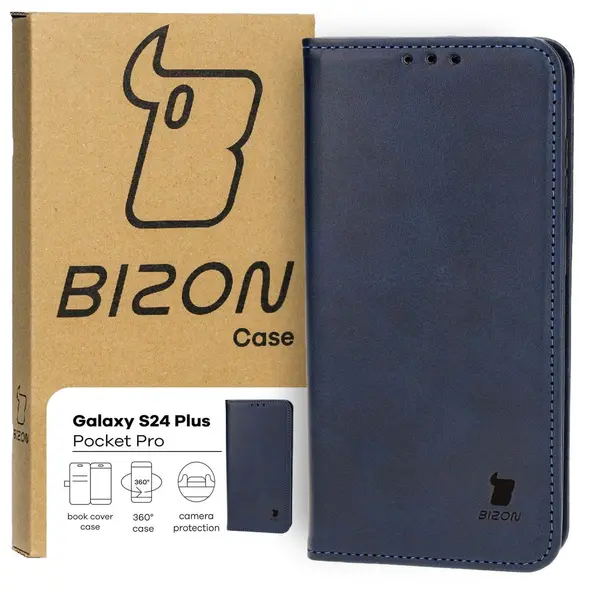 Bizon Case Pocket Pro Samsung Galaxy S24 Plus navy blue