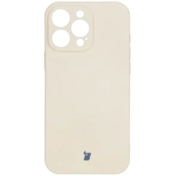 Bizon Case Silicone Magnetic Apple iPhone 16 Pro Max beige