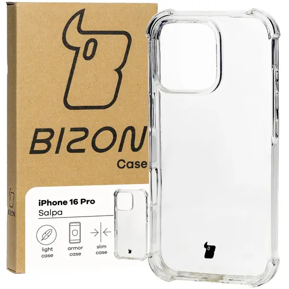 Bizon Case Salpa Apple iPhone 16 Pro clear