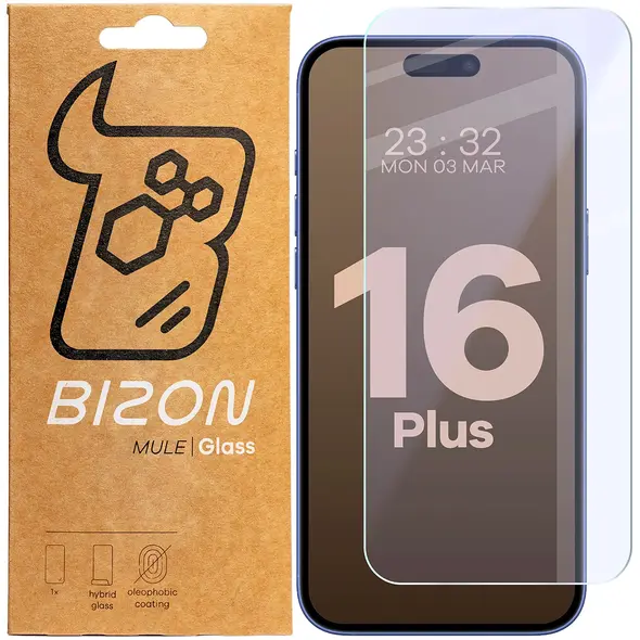 Bizon Glass Mule Apple iPhone 16 Plus