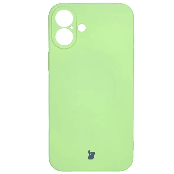 Bizon Case Silicone Magnetic Apple iPhone 16 light green