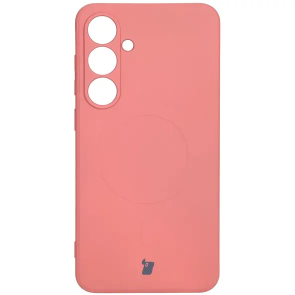 Bizon Case Silicone Magnetic Sq Samsung Galaxy S24 FE dirty pink