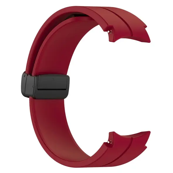 Bizon Strap Watch Silicone Samsung Galaxy Watch FE/7/6/6 Classic/5/5 Pro/4/4 Classic burgundy