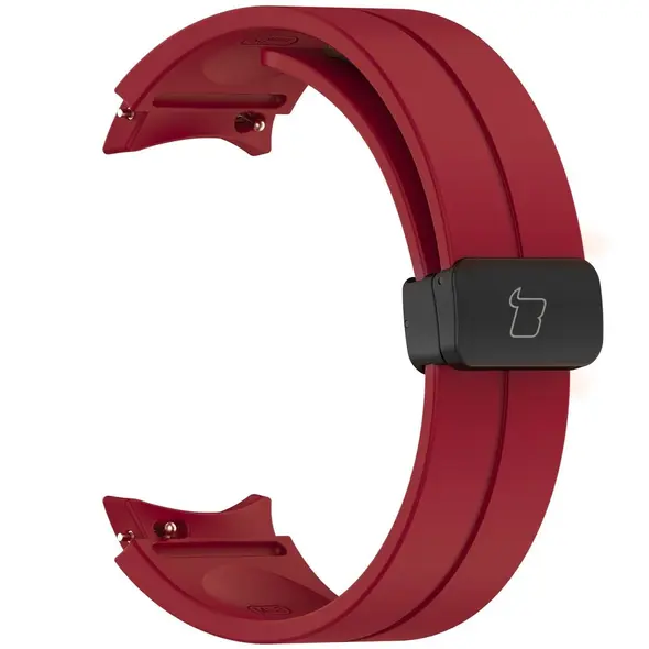 Bizon Strap Watch Silicone Samsung Galaxy Watch FE/7/6/6 Classic/5/5 Pro/4/4 Classic burgundy