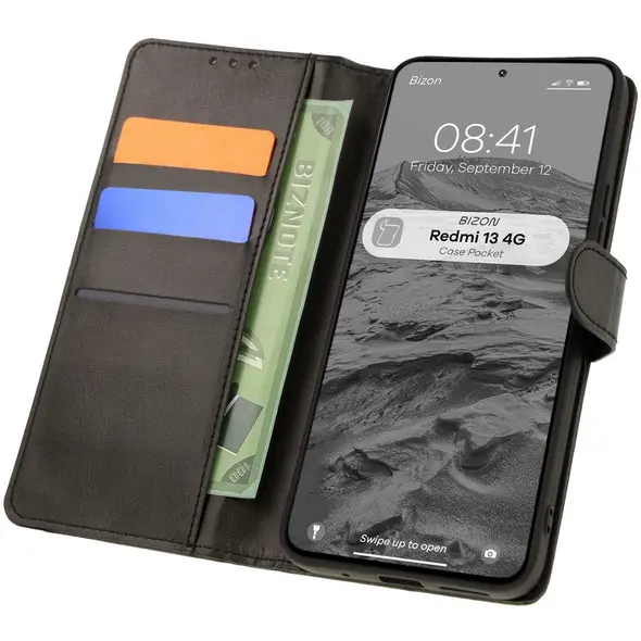 Bizon Case Pocket Xiaomi Redmi 13 4G black