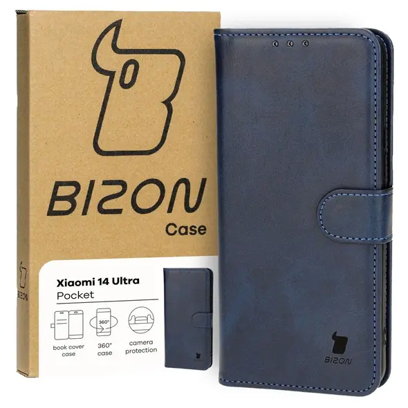 Bizon Case Pocket Xiaomi 14 Ultra navy blue