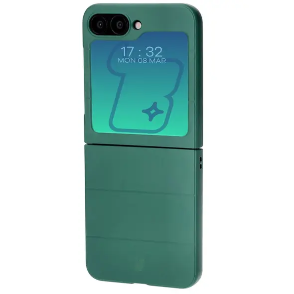 Bizon Case Tur Samsung Galaxy Z Flip6 dark green