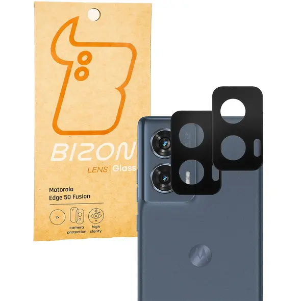 Bizon Glass Lens Motorola Edge 50 Fusion [2 PACK]