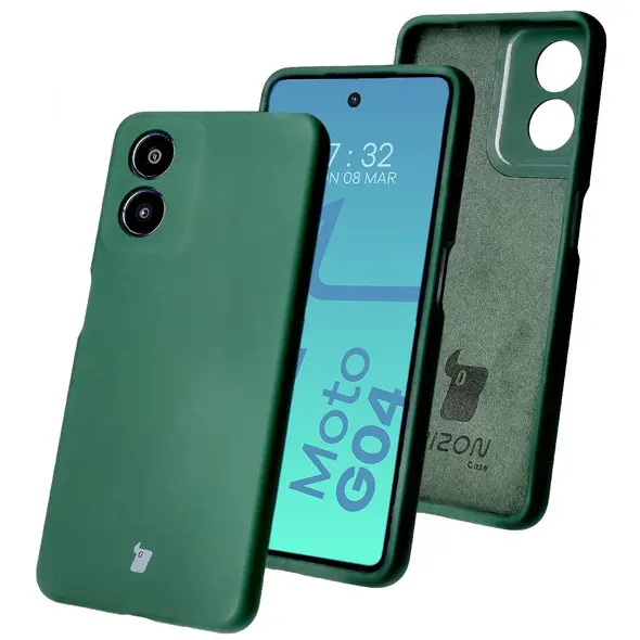 Bizon Soft Case Motorola Moto G04 dark green