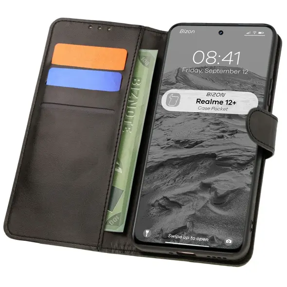 Bizon Case Pocket Realme 12+ black