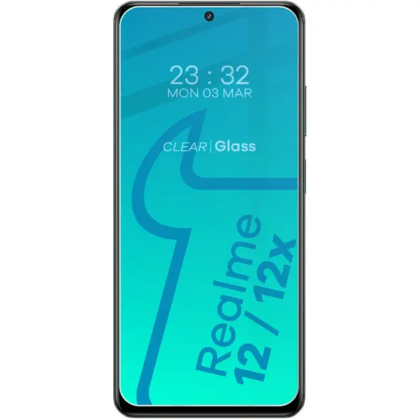 BIZON Clear 3x screen glass + camera glass Realme 12 / 12x