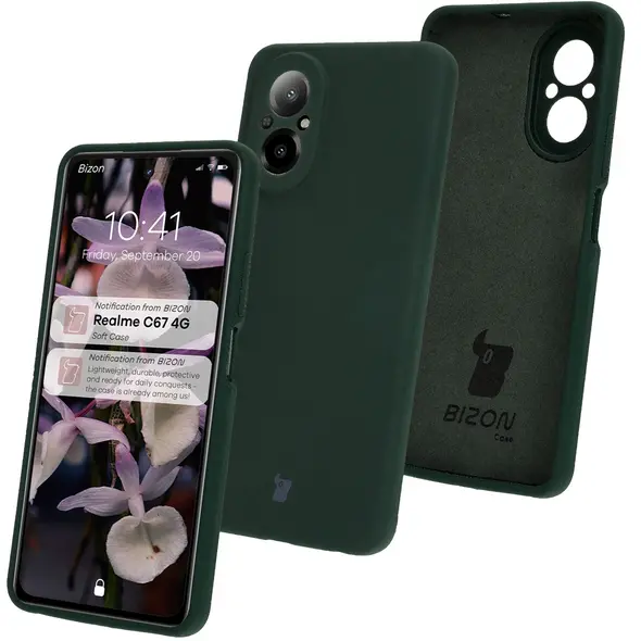 Bizon Soft Case Realme C67 4G dark green