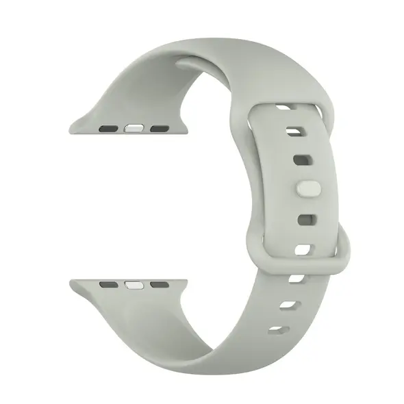 Bizon Strap Watch Silicone Apple Watch 44/45/46/49 mm light grey