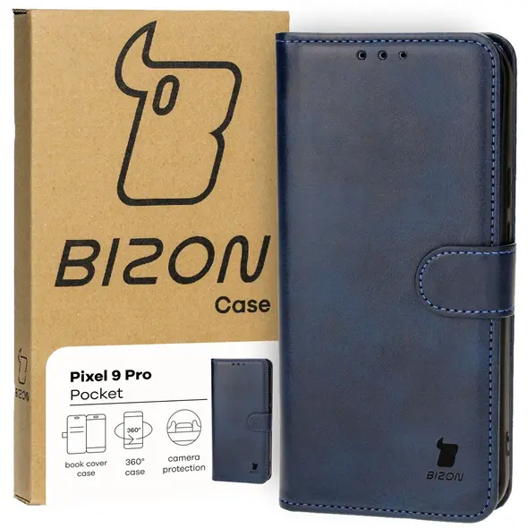 Bizon Case Pocket Google Pixel 9 Pro XL navy blue