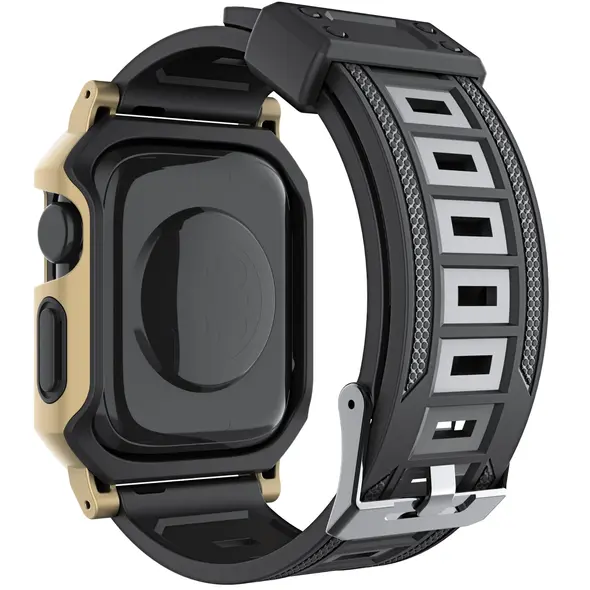 Bizon Strap + Case Watch Armor Apple Watch 40 / 41mm gold