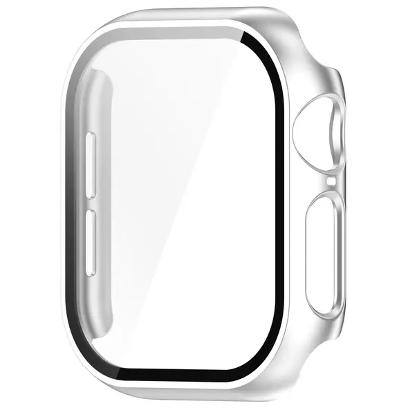 Bizon Case+Glass Watch Apple Watch 10 46mm silver