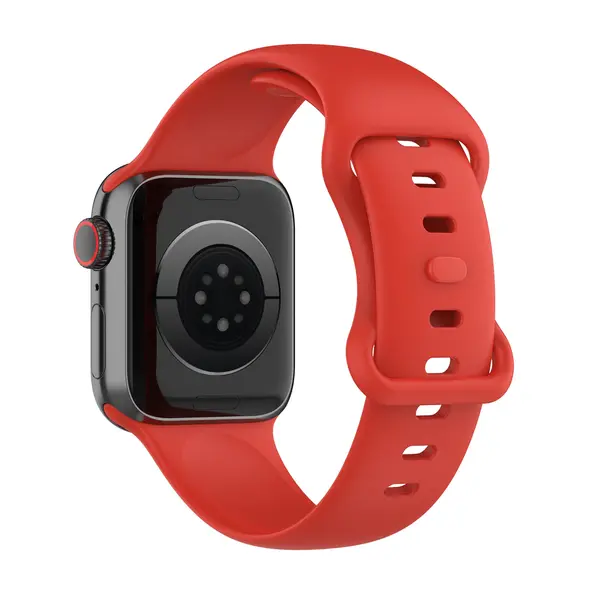 Bizon Strap Watch Silicone Apple Watch 38/40/41/42 mm red