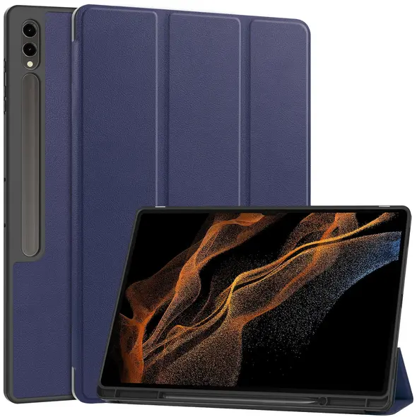 Bizon Case Tab Lizard Samsung Galaxy Tab S10 Ultra / S9 Ultra navy blue