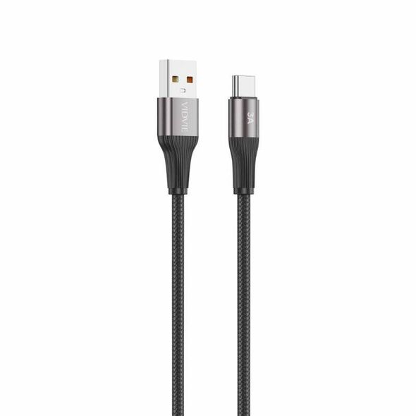 VIDVIE CB4038 USB/Type C 3A cable, 1m black 6970280949686