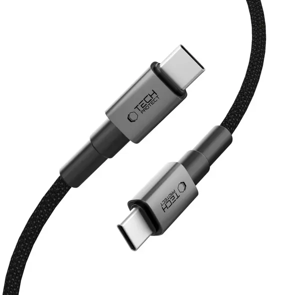 Tech-Protect Ultraboost DNA USB-C / USB-C Cable PD100W/5A 300cm Iron Grey