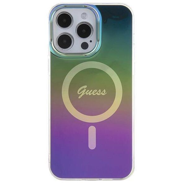 Original Case APPLE IPHONE 15 PRO MAX Guess Hardcase IML Iridescent MagSafe (GUHMP15XHITSK) multicolored 3666339154677