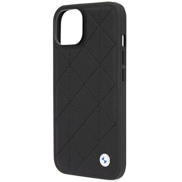 Original Case IPHONE 14 BMW Leather Quilted black 3666339066444