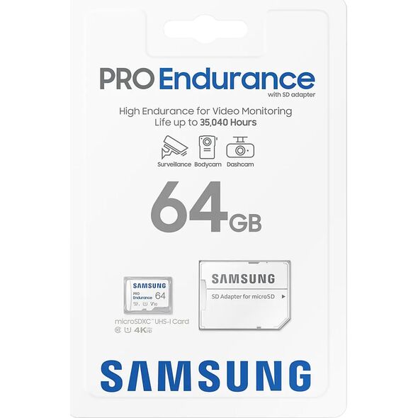 Karta Samsung PRO Endurance 2022 MicroSDXC 64 GB Class 10 UHS-I/U1 V10 (MB-MJ64KA/EU)