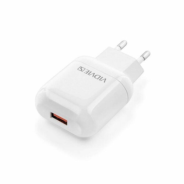 VIDVIE CE12 mains charger 1xUSB 2.4A white 6972169856863