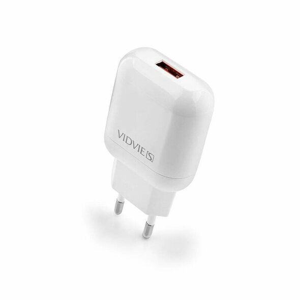 VIDVIE CE12 mains charger 1xUSB 2.4A white 6972169856863