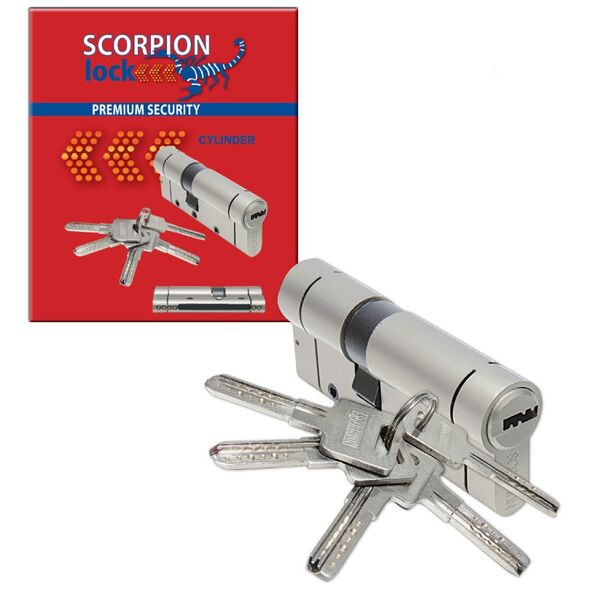 SCORPION ΚΥΛΙΝΔΡΟΣ SC PREMIUM 90mm(45-45) ΝΙΚΕΛ ΣΥΜΜΕΤΡΙΚΟΣ 4050092 εως 12 άτοκες δόσεις