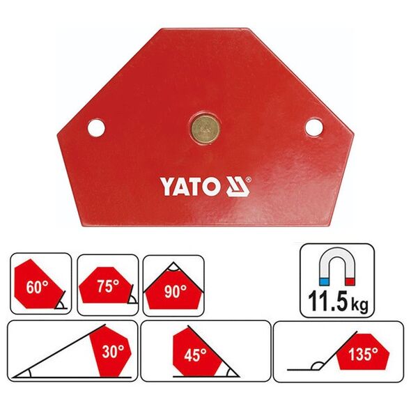 YATO ΜΑΓΝΗΤΙΚΗ ΓΩΝΙΑ ΣΥΓΚΟΛΛΗΣΗΣ 95MM YT-0866 20000866 εως 12 άτοκες δόσεις