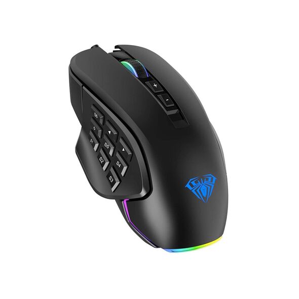 MOUSE AULA H510 RGB WIRED USB BLACK NEW 0.501.130 έως 12 άτοκες Δόσεις