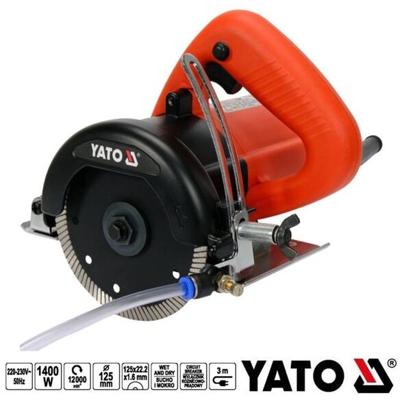 YATO ΚΟΦΤΗΣ ΠΛΑΚΙΔΙΩΝ 125ΜΜ 1400W ΥΤ-82159 20182159 εως 12 άτοκες δόσεις