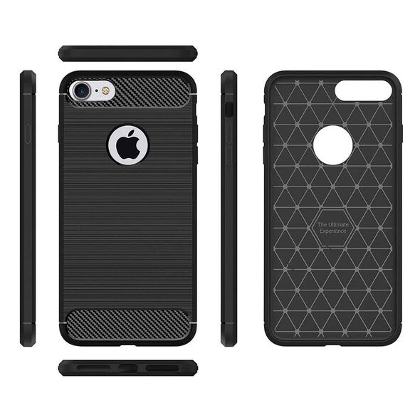 Techsuit Husa pentru iPhone 6 / 6s - Techsuit Carbon Silicone - Black 5949419062023 έως 12 άτοκες Δόσεις