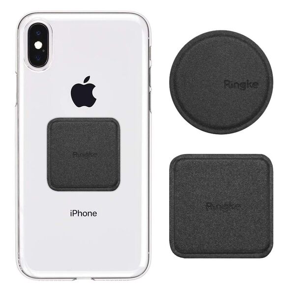 Ringke Placute Metalice pentru Telefon (set 2) - Ringke PU Leather Cover - Black 8809583849547 έως 12 άτοκες Δόσεις