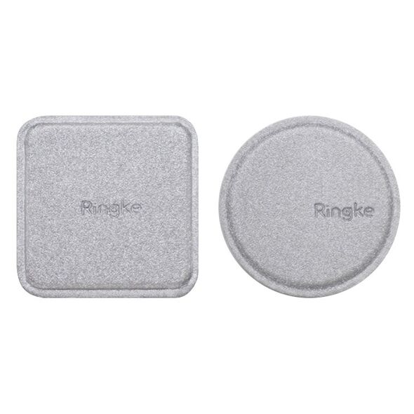 Ringke Placute Metalice pentru Telefon (set 2) - Ringke PU Leather Cover - Silver 8809583849554 έως 12 άτοκες Δόσεις