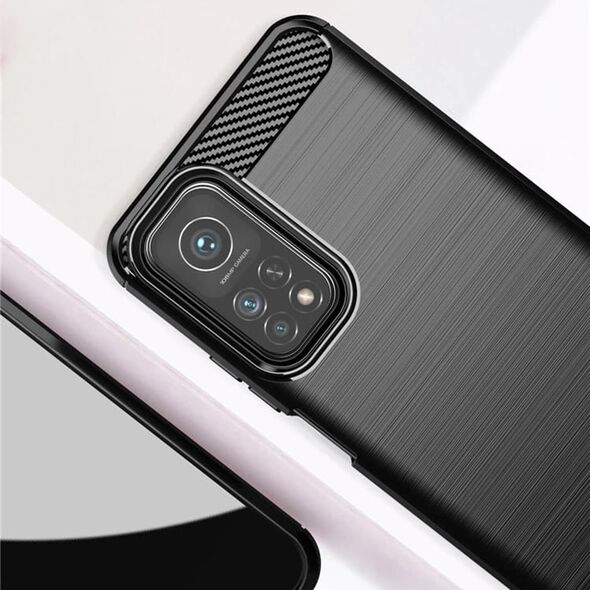 Techsuit Husa pentru Xiaomi Mi 10T 5G / Mi 10T Pro 5G - Techsuit Carbon Silicone - Black 5949419055209 έως 12 άτοκες Δόσεις