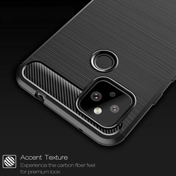 Techsuit Husa pentru Google Pixel 5 - Techsuit Carbon Silicone - Black 5949419057722 έως 12 άτοκες Δόσεις