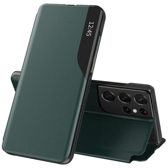 Techsuit Husa pentru Samsung Galaxy S21 Ultra 5G - Techsuit eFold Series - Dark Green 5949419051966 έως 12 άτοκες Δόσεις