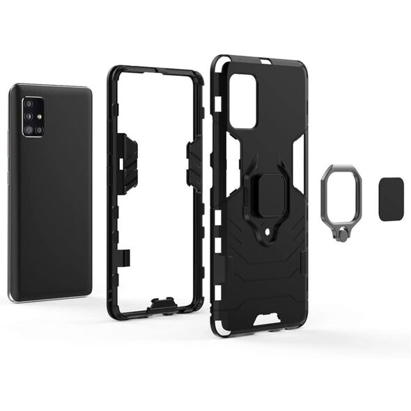 Techsuit Husa pentru Samsung Galaxy A51 4G - Techsuit Silicone Shield - Black 5949419047389 έως 12 άτοκες Δόσεις